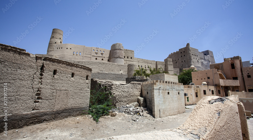 Exterior of Bahla Fort in Bahla, Oman, Middle East