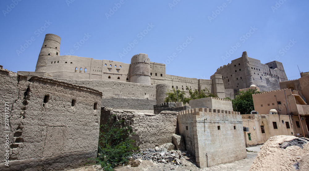 Exterior of Bahla Fort in Bahla, Oman, Middle East