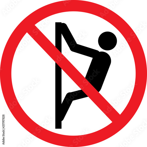 PrintDo not climb