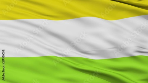 Tena  closeup flag, city of Colombia, realistic animation seamless loop - 10 seconds long photo