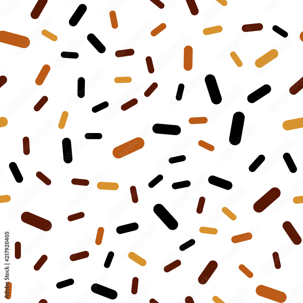 Dark Orange vector seamless template with repeated sticks. Dark Orange vector seamless template with repeated sticks.