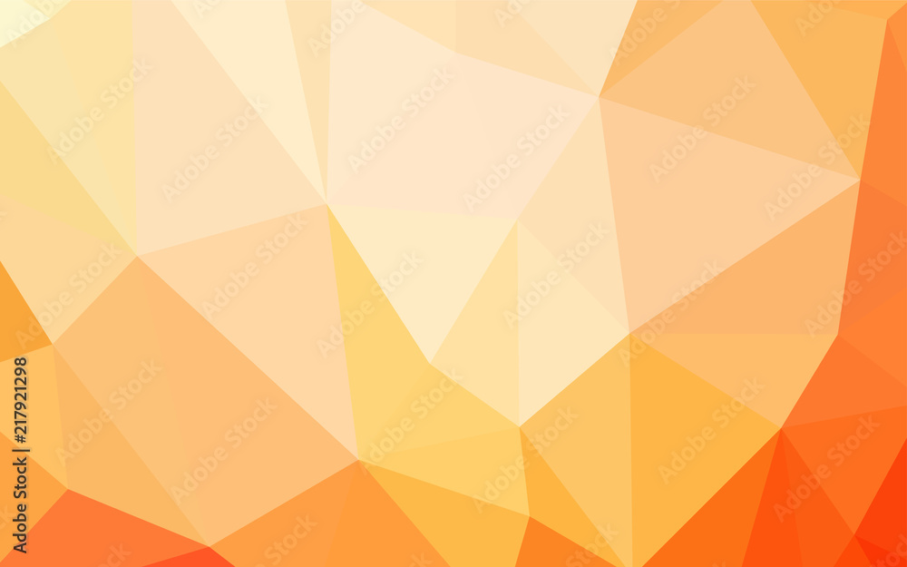 Light Orange vector polygonal template. Light Orange vector polygonal template.