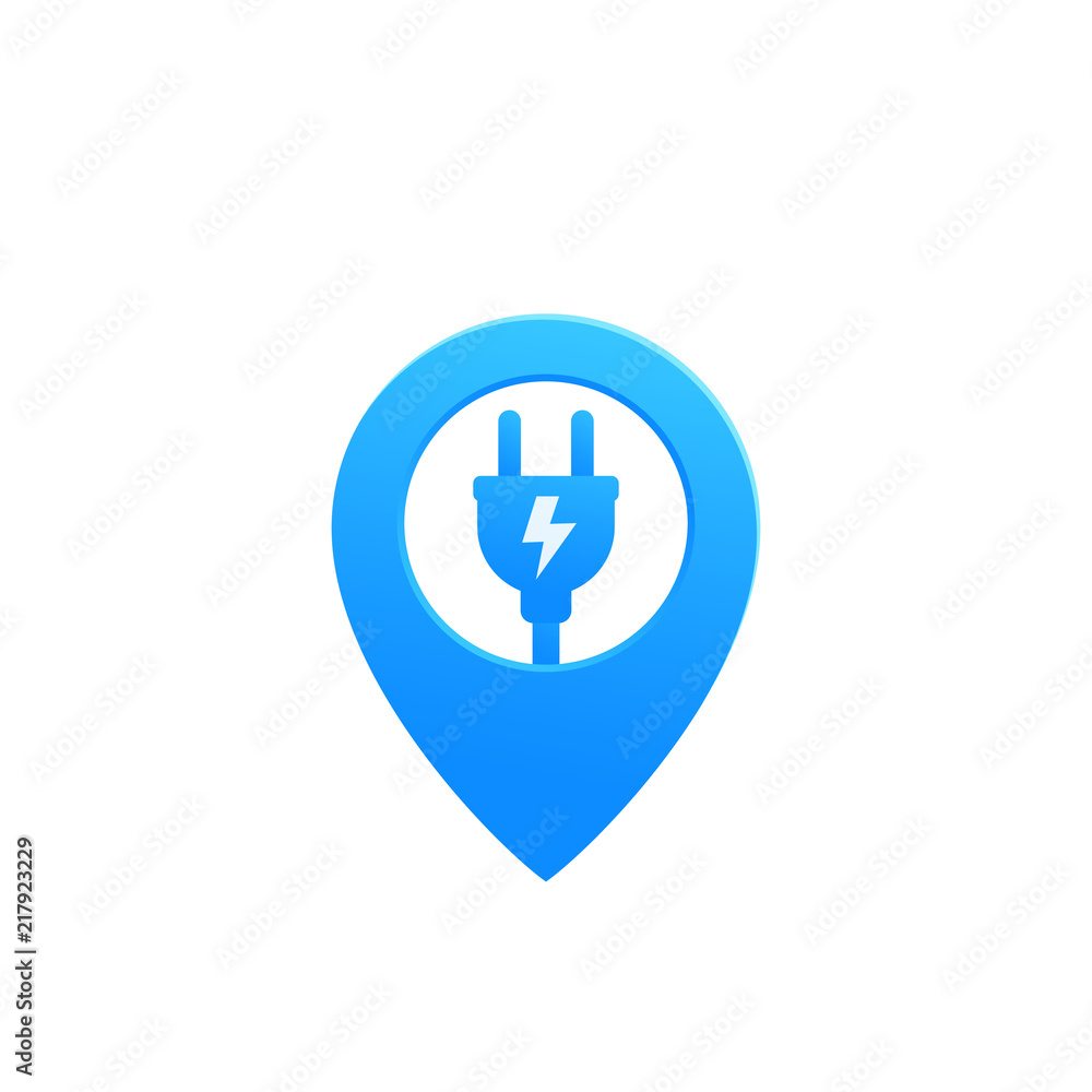 electric plug with pin vector icon electric plug with pin vector icon