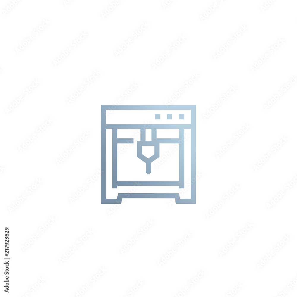 milling machine, cnc icon