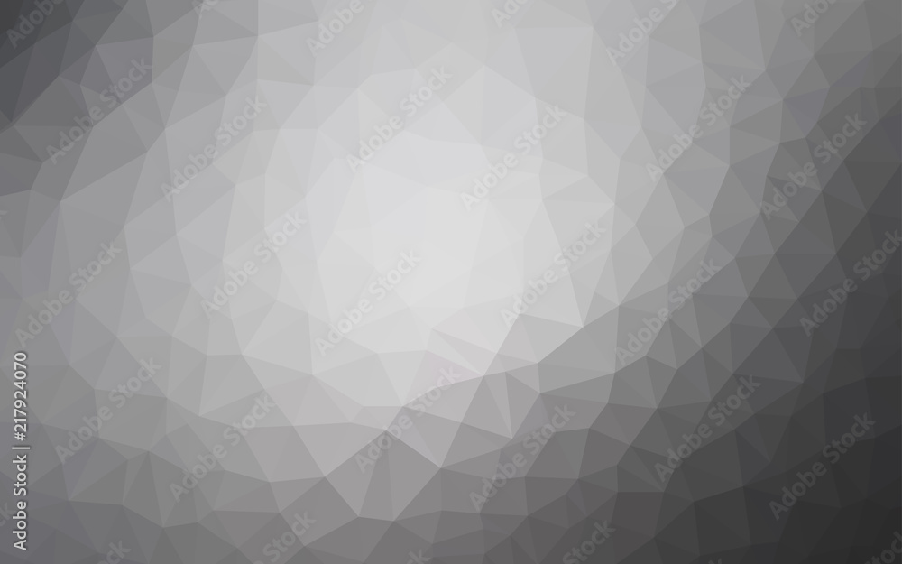 Light Gray vector shining triangular layout. Light Gray vector shining triangular layout.