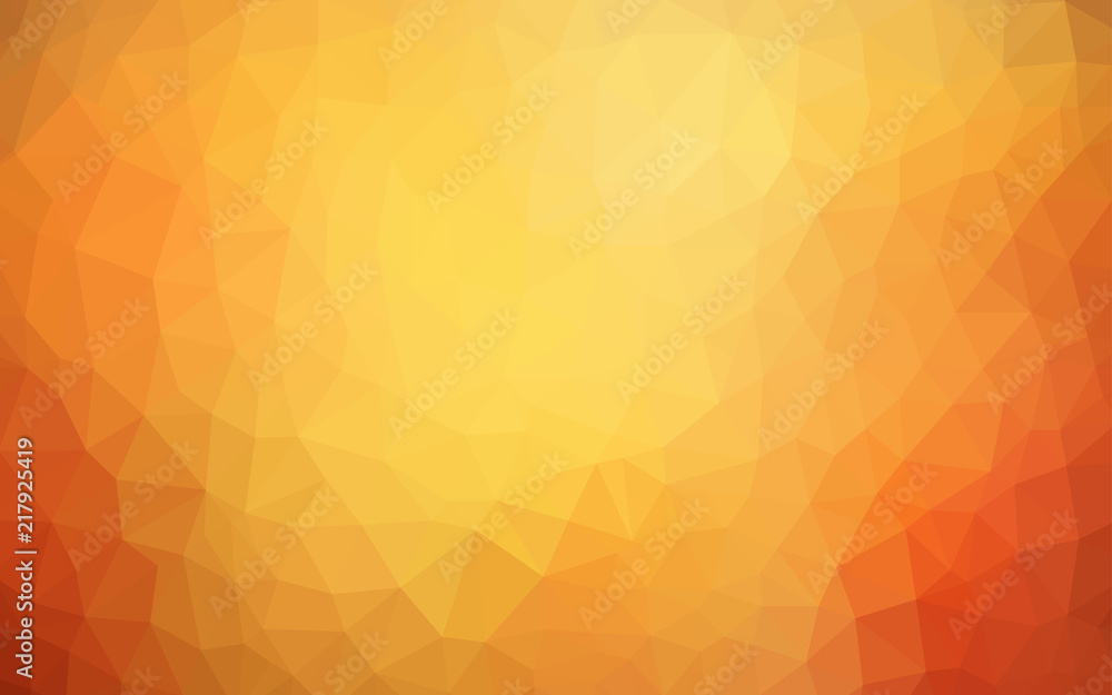 Light Orange vector low poly texture. Light Orange vector low poly texture.