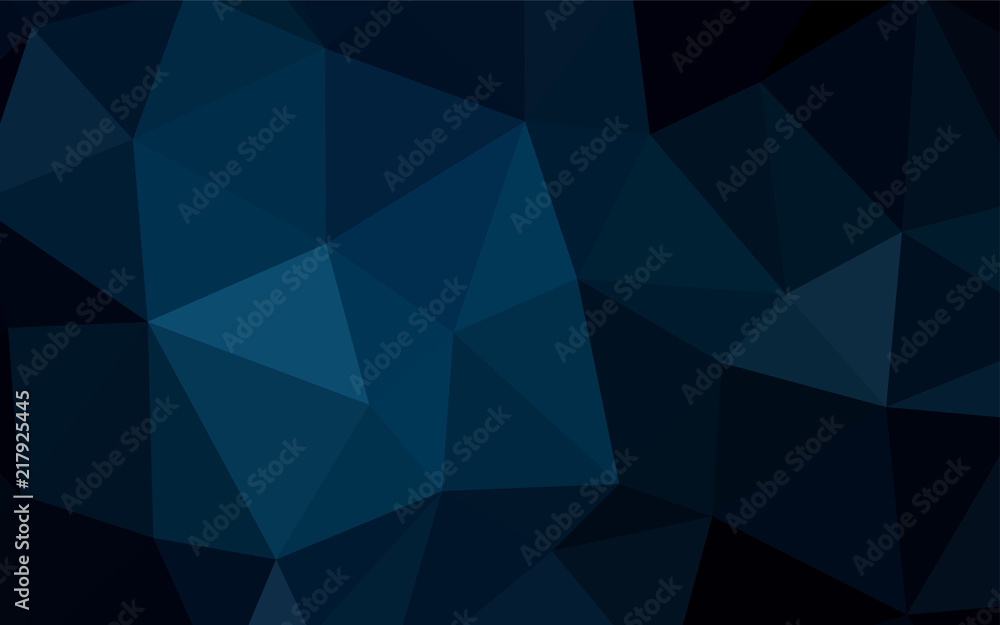 Dark BLUE vector triangle mosaic cover. Dark BLUE vector triangle mosaic cover.