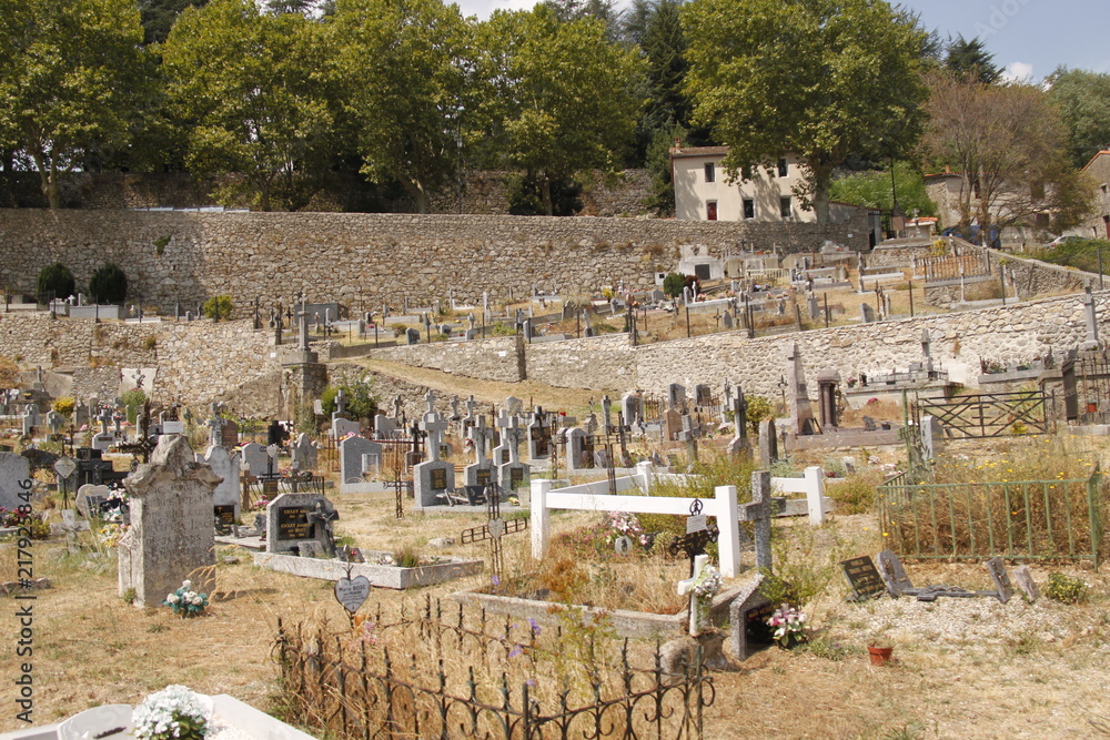 Obraz premium Cimetière de Saint André de Majencoules, Cévennes 