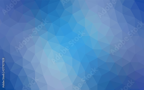 Light BLUE vector gradient triangles pattern.