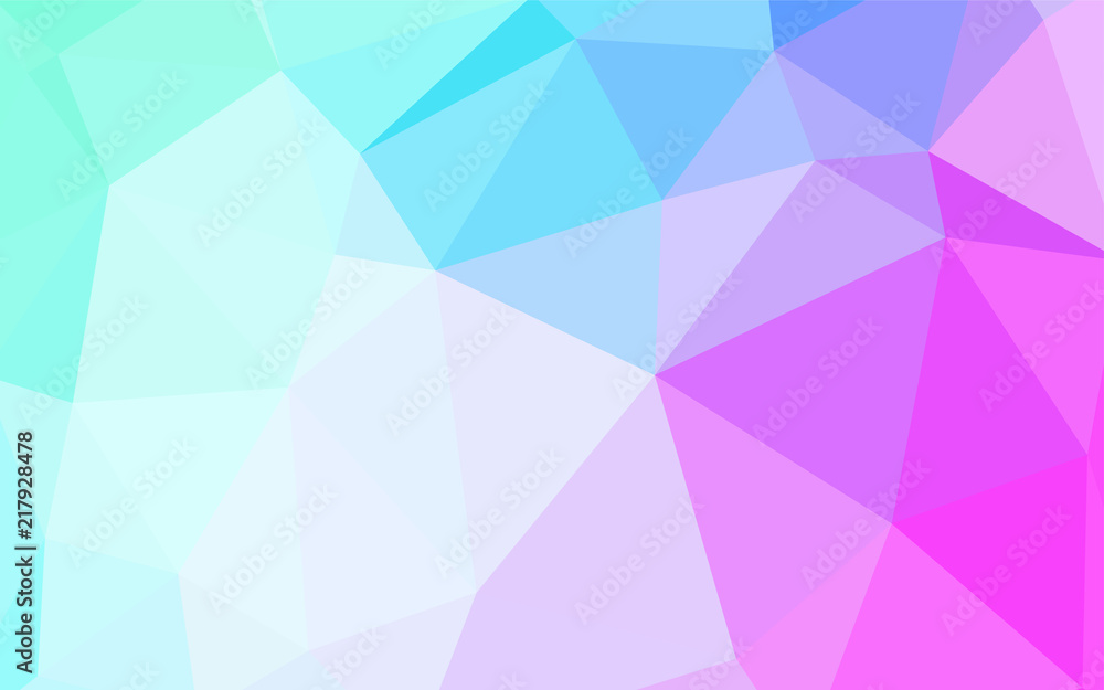 Light Pink, Blue vector shining triangular cover. Light Pink, Blue vector shining triangular cover.