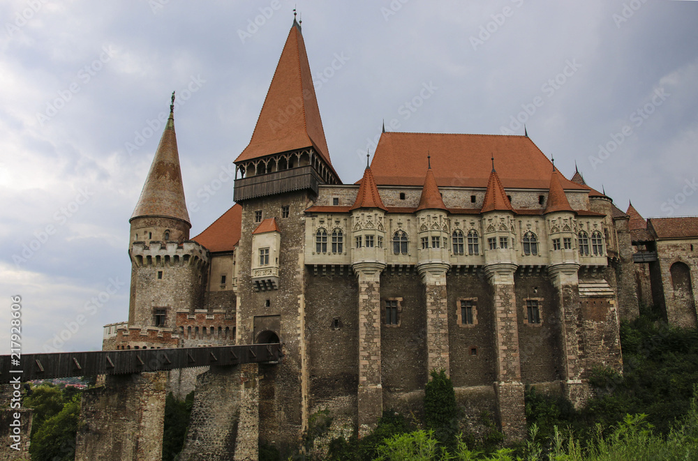 Medieval Hunyad or Corvin castle, Hunedoara town, Transylvania region,Romania,Europe
