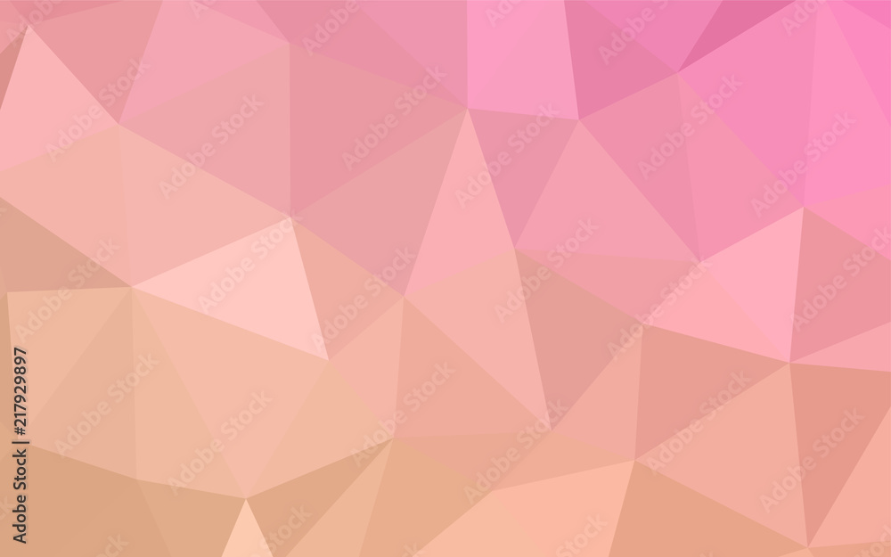 Obraz premium Light Orange vector triangle mosaic cover.
