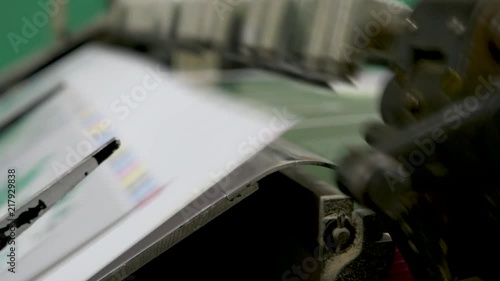 Vintage machine at printery