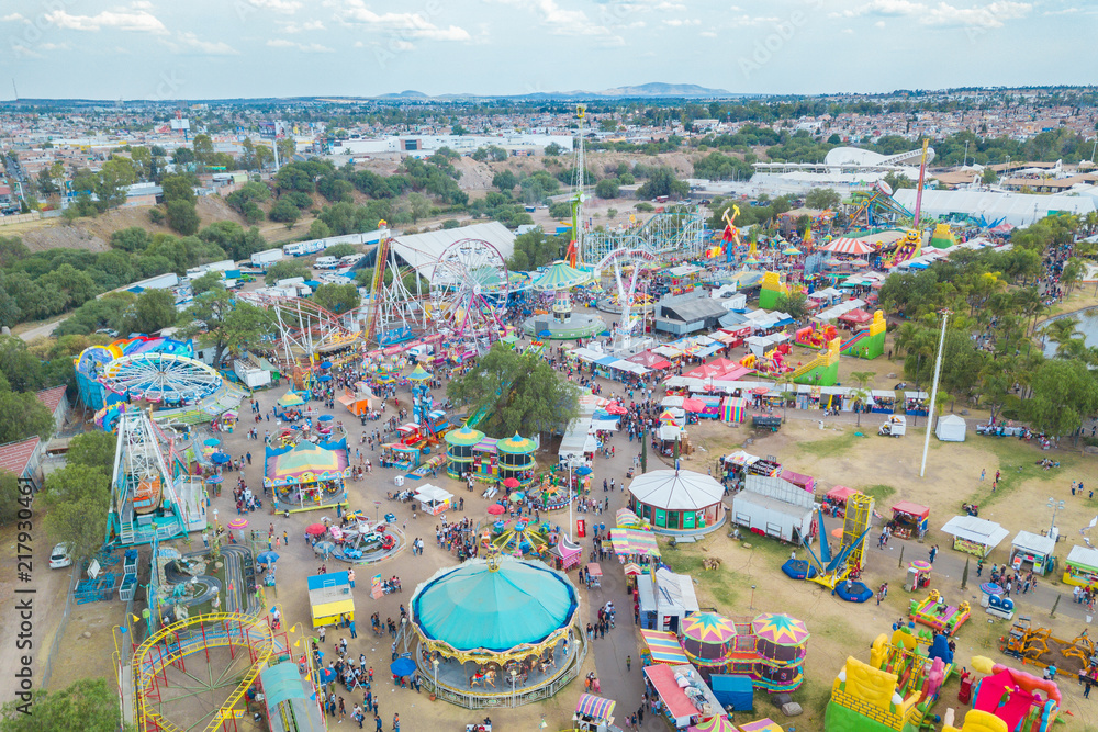 Beautiful panorama of San Marcos National Fair in Aguascalientes