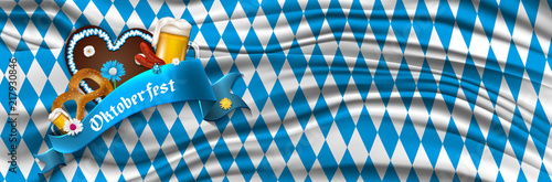 Oktoberfest Banner Hintergrund.