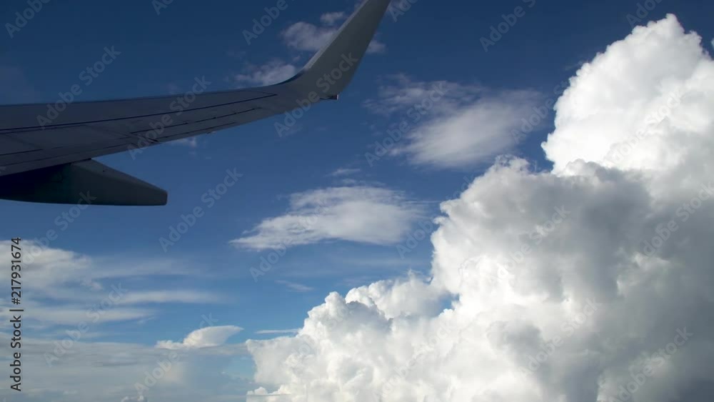 Aerial view of picturesque fluffy white clouds Aerial view of picturesque fluffy white clouds