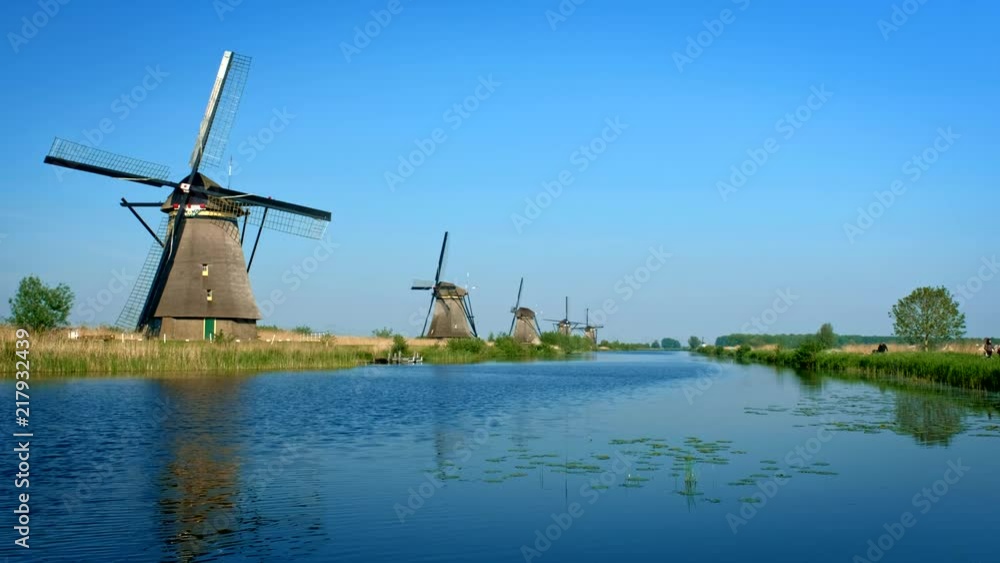 Windmills at Kinderdijk in Holland. Netherlands Windmills at Kinderdijk in Holland. Netherlands