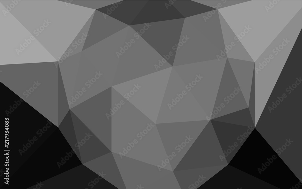 Obraz premium Light Gray vector polygonal background.