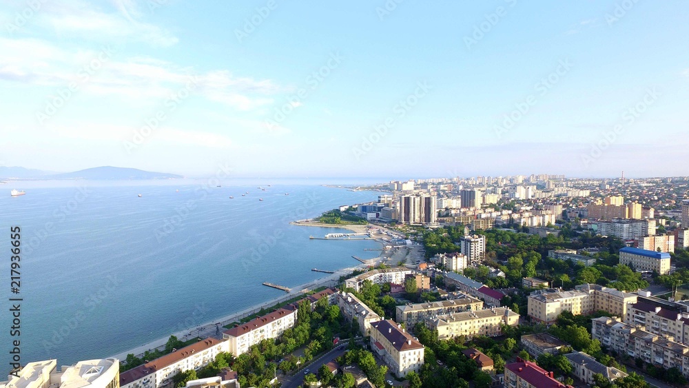 Novorossiysk quay  Cemes Bay, Black Sea, Krasnodar region, Russia 2018-08-08