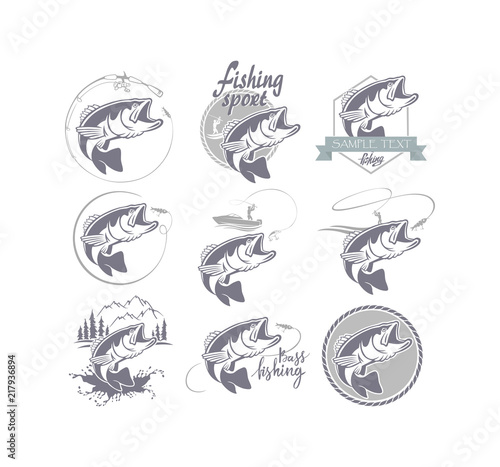bass fish icons