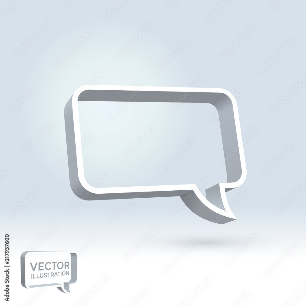 Fototapeta premium 3d speech bubble