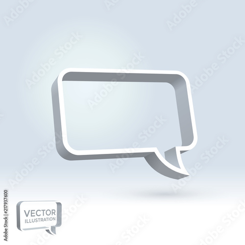 3d speech bubble