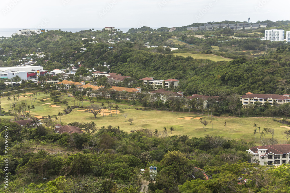 Golf course view on Boracay island, philippines Golf course view on Boracay island, philippines