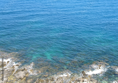 Waves on the rocky coast of the of the Mediterranean Sea © Tatiana