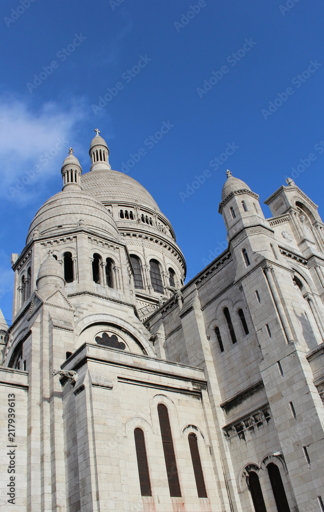 Close-up of The Basilica of the Sacré-Cœur of Jesus