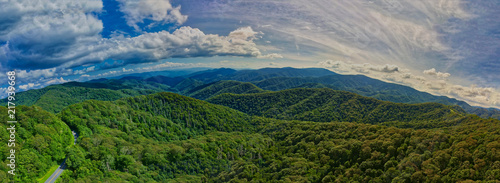 Aerial Panorama for Carolina Mountains