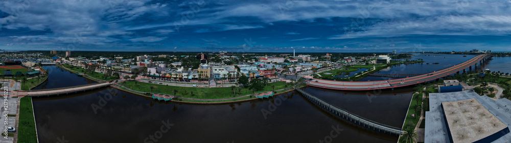 Panorama of River Neighborhood