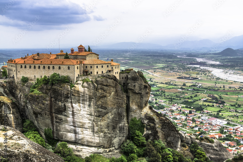 Greek monastery on a cliff