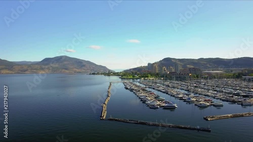 Aerial view of Kelowna and Lake Okanagan