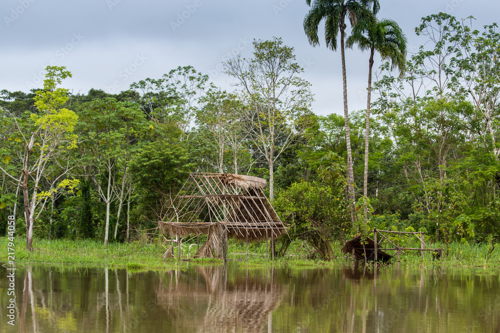 Abandoned Home Along the Amazon River in Peru Abandoned Home Along the Amazon River in Peru
