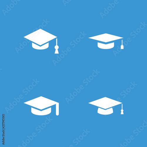 Collection of 4 academic filled icons