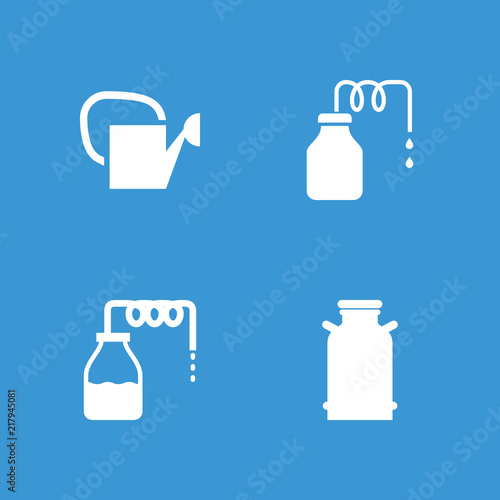 Collection of 4 watering filled icons