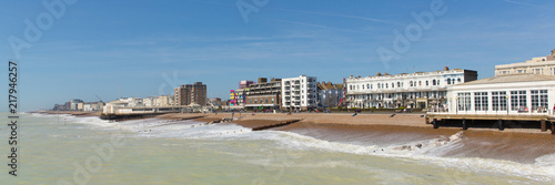 Worthing seafront West Sussex panoramic view