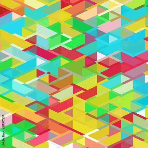 Colorful 2d geometric generated patterns.