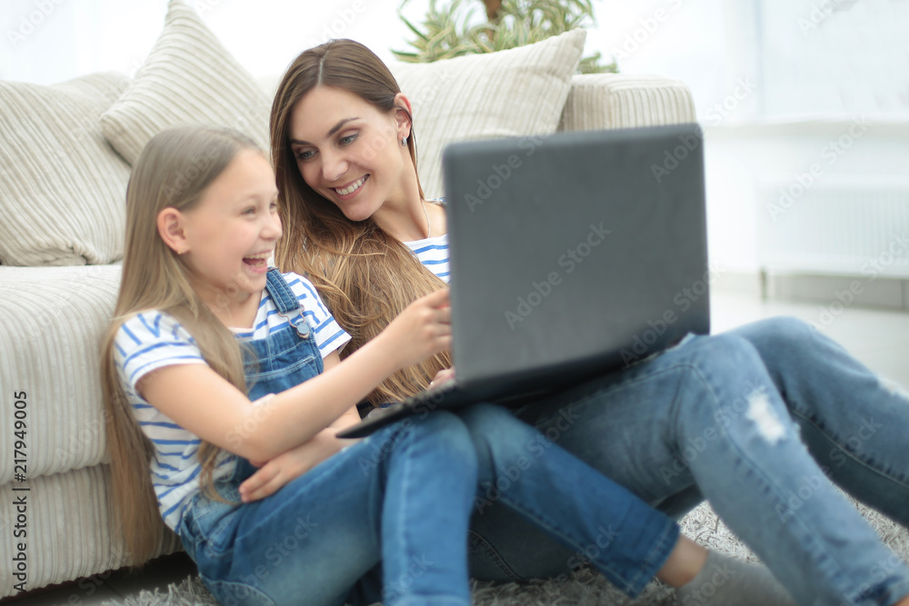 mother and daughter spend their free time together