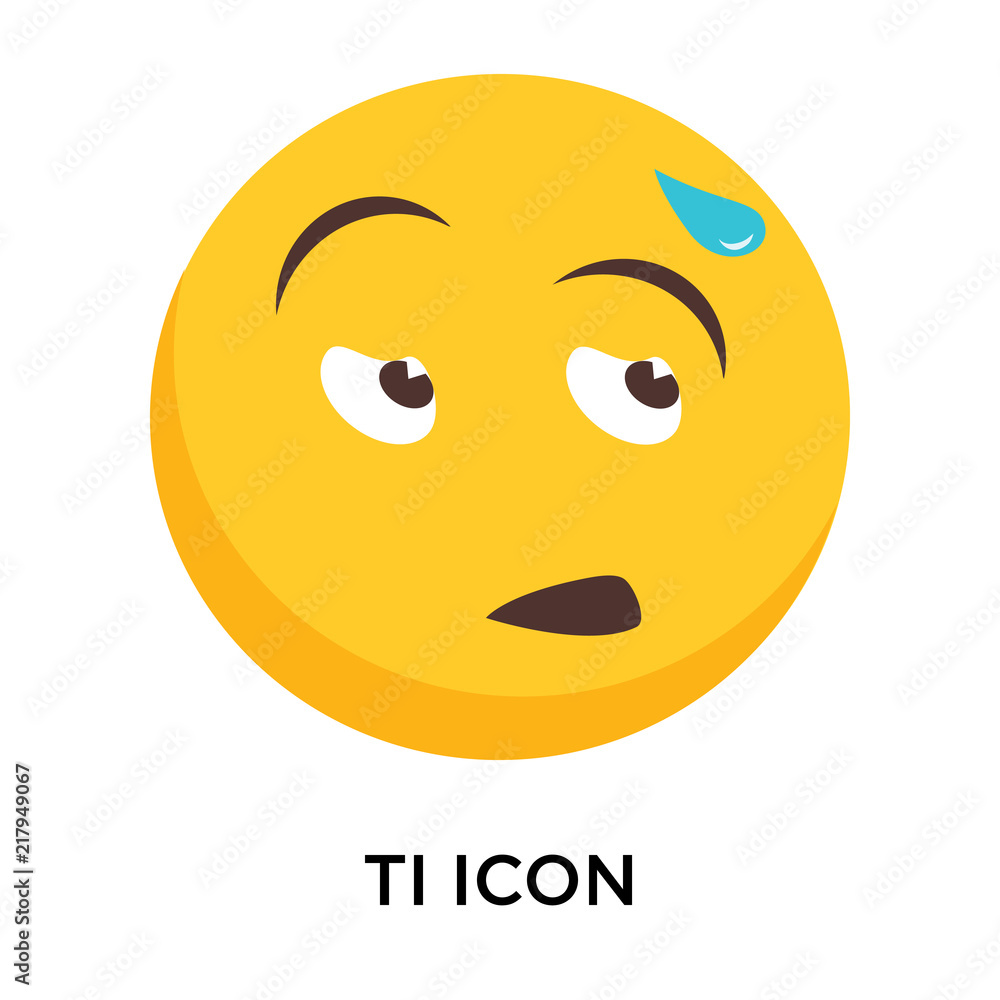 Fototapeta premium Tired icon vector isolated on white background, Tired sign