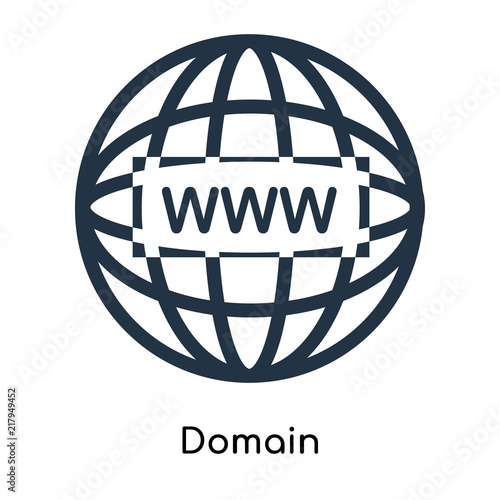 Domain icon vector isolated on white background, Domain sign