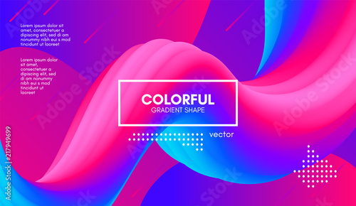 Abstract 3d Background. Colorful Wave Fluid Shape.