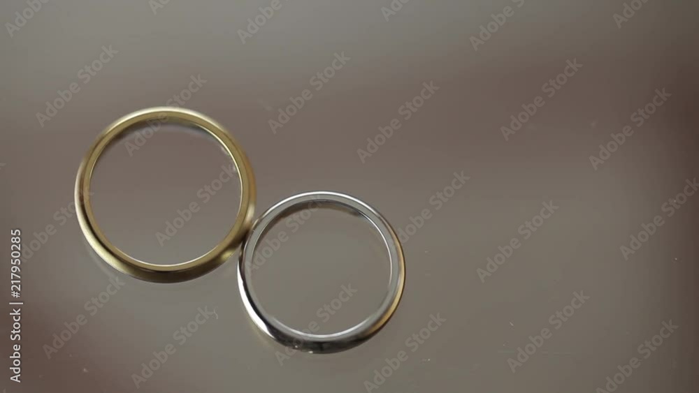 Wedding Rings macro closeup gold and silver diamon Jewellery Wedding Rings macro closeup gold and silver diamon Jewellery