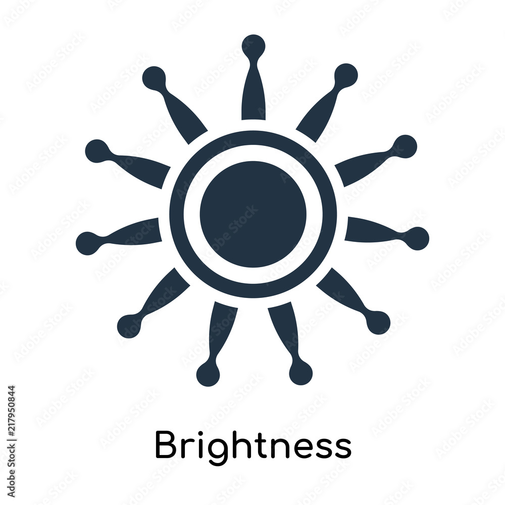 Brightness icon vector isolated on white background, Brightness sign Brightness icon vector isolated on white background, Brightness sign