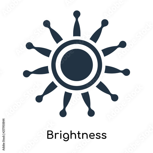 Brightness icon vector isolated on white background, Brightness sign