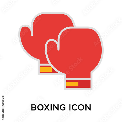Boxing icon vector isolated on white background, Boxing sign