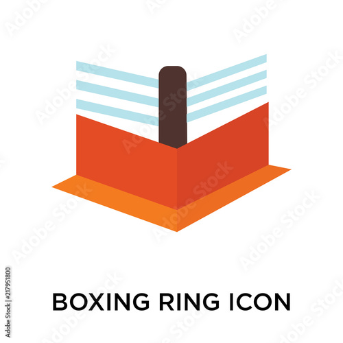 Boxing ring icon vector isolated on white background, Boxing ring sign