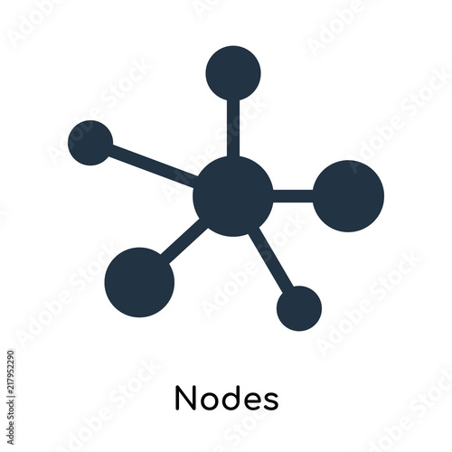 Nodes icon vector isolated on white background, Nodes sign