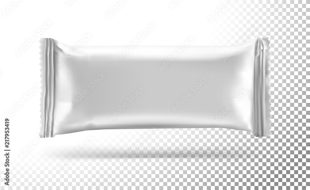 Flow pack with realistic shadows isolated on transparent background. Vector illustration ready for your design. EPS10. Flow pack with realistic shadows isolated on transparent background. Vector illustration ready for your design. EPS10.