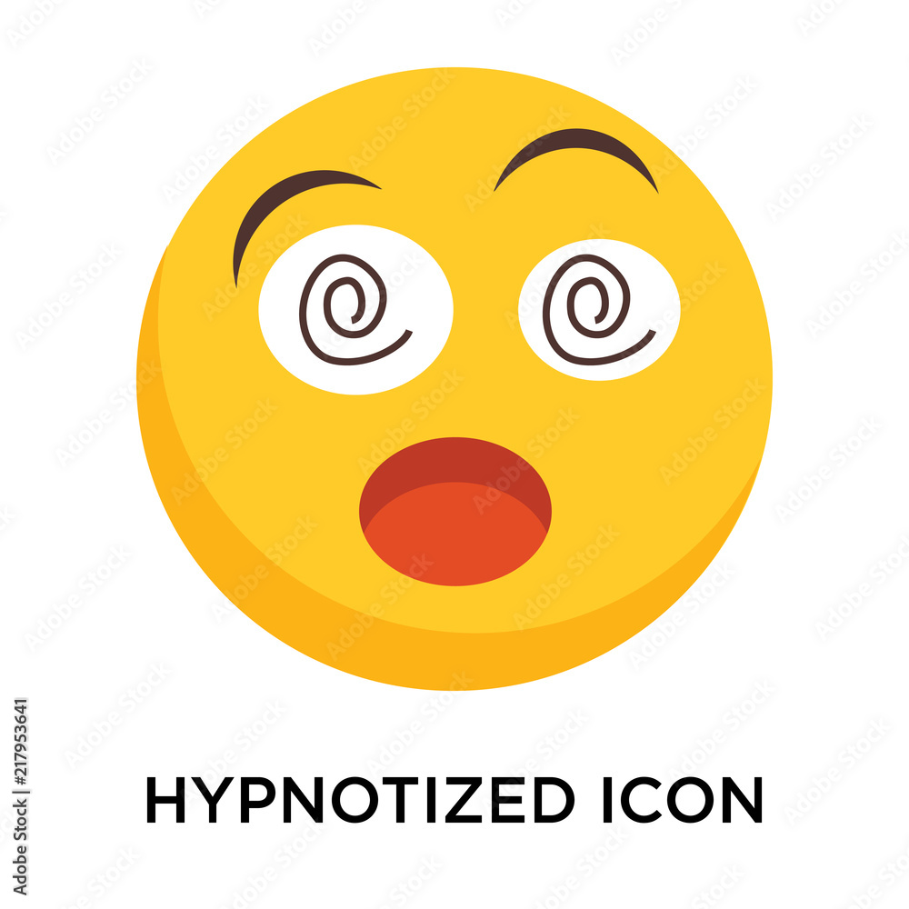 Hypnotized icon vector isolated on white background, Hypnotized sign Hypnotized icon vector isolated on white background, Hypnotized sign